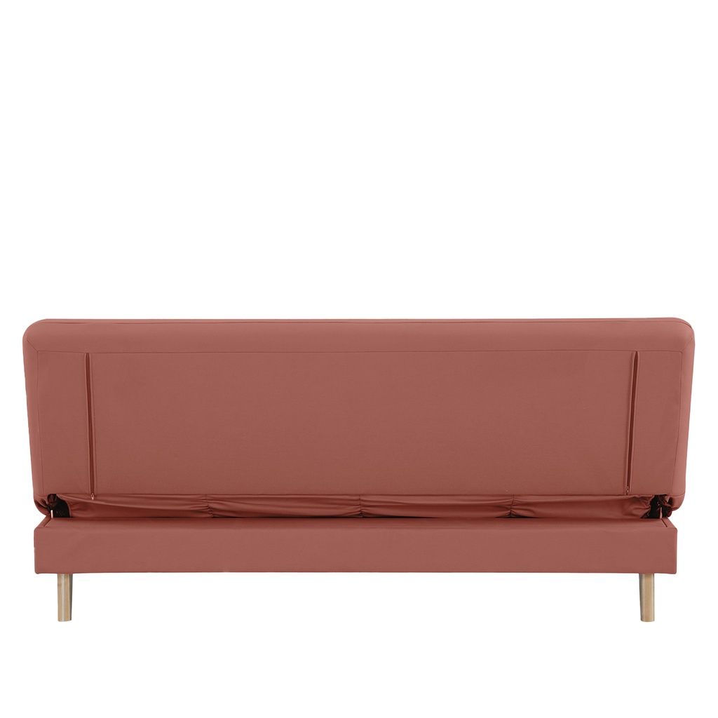 Futón con almacenaje Argis rosado