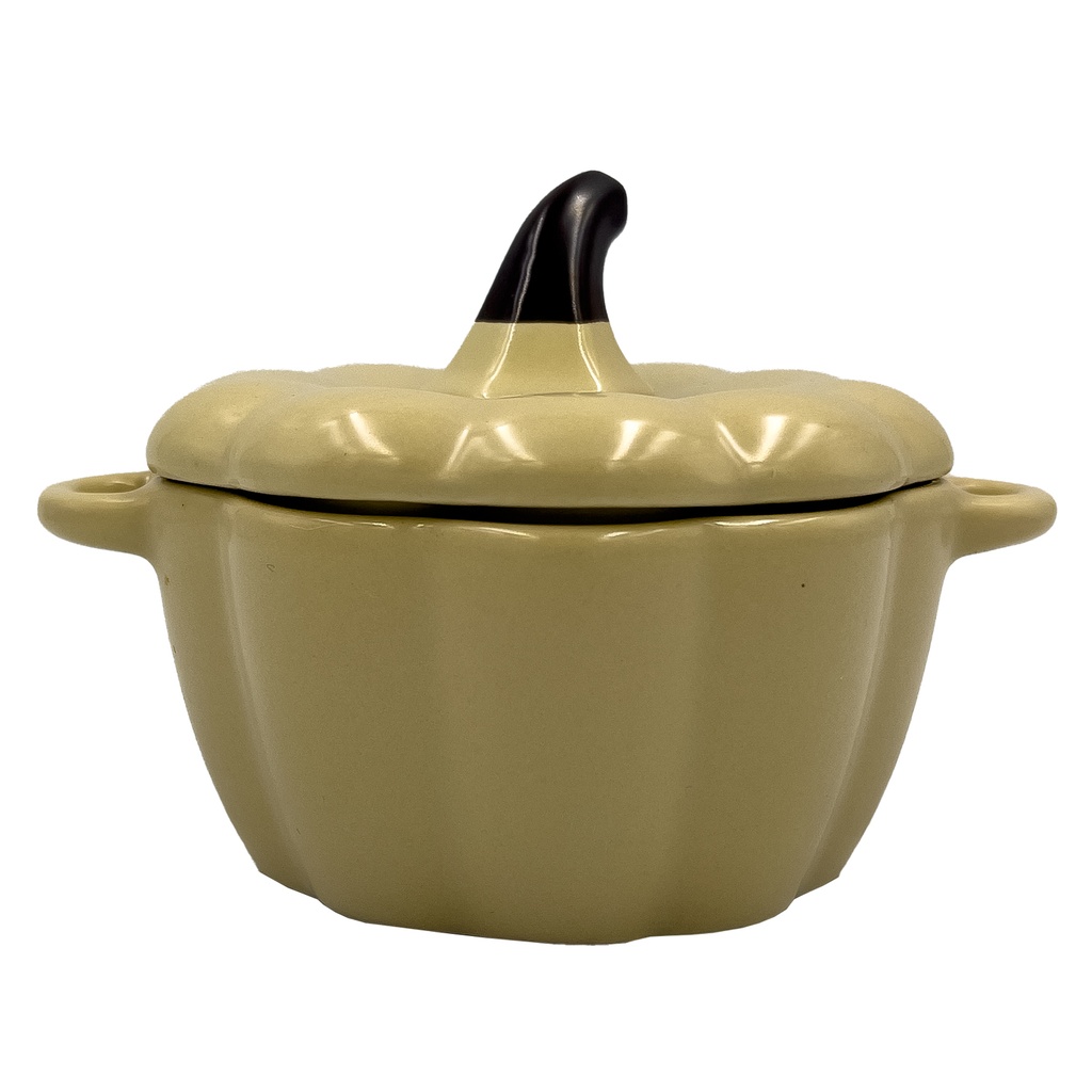 Bowl cerámica calabaza con tapa 10,5cm