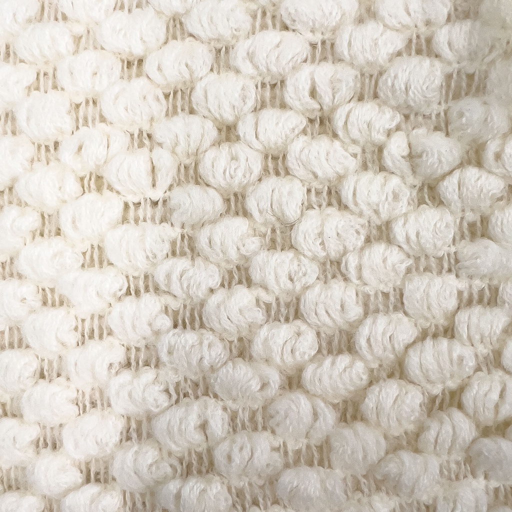 Manta tejida blanco 127x125cm