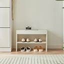 Zapatero pechero Adila blanco madera