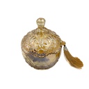 Vela flores bowl vidrio 8cm