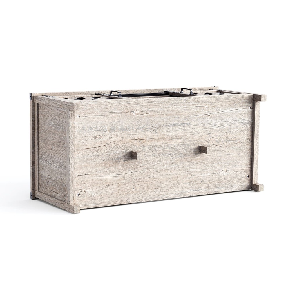 Mesa centro 2 puertas Vinh gris