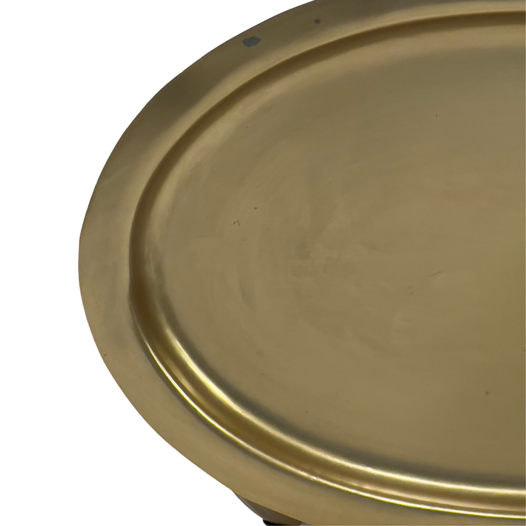 Bandeja ovalada dorada 23,5x15x1cm