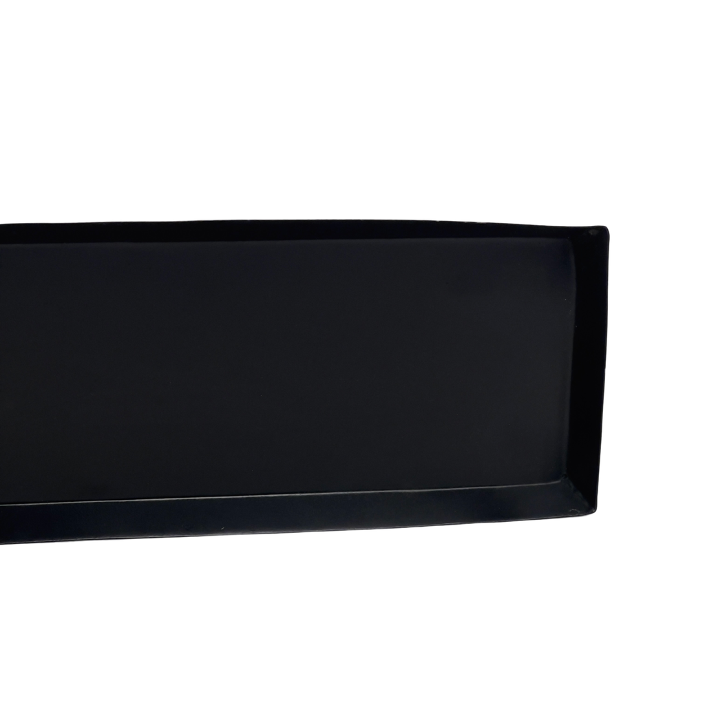 Bandeja metálica negra 45x12x2cm