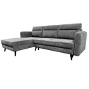 Sofá seccional izquierdo Odense gris
