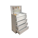 Cómoda Hantu 4 cajones con espejo