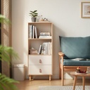 Estante 2 cajones Mila 119cm