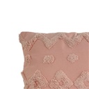 Cojín algodón textura rosa 30x50cm