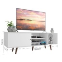 Rack TV 65" Dubai blanco