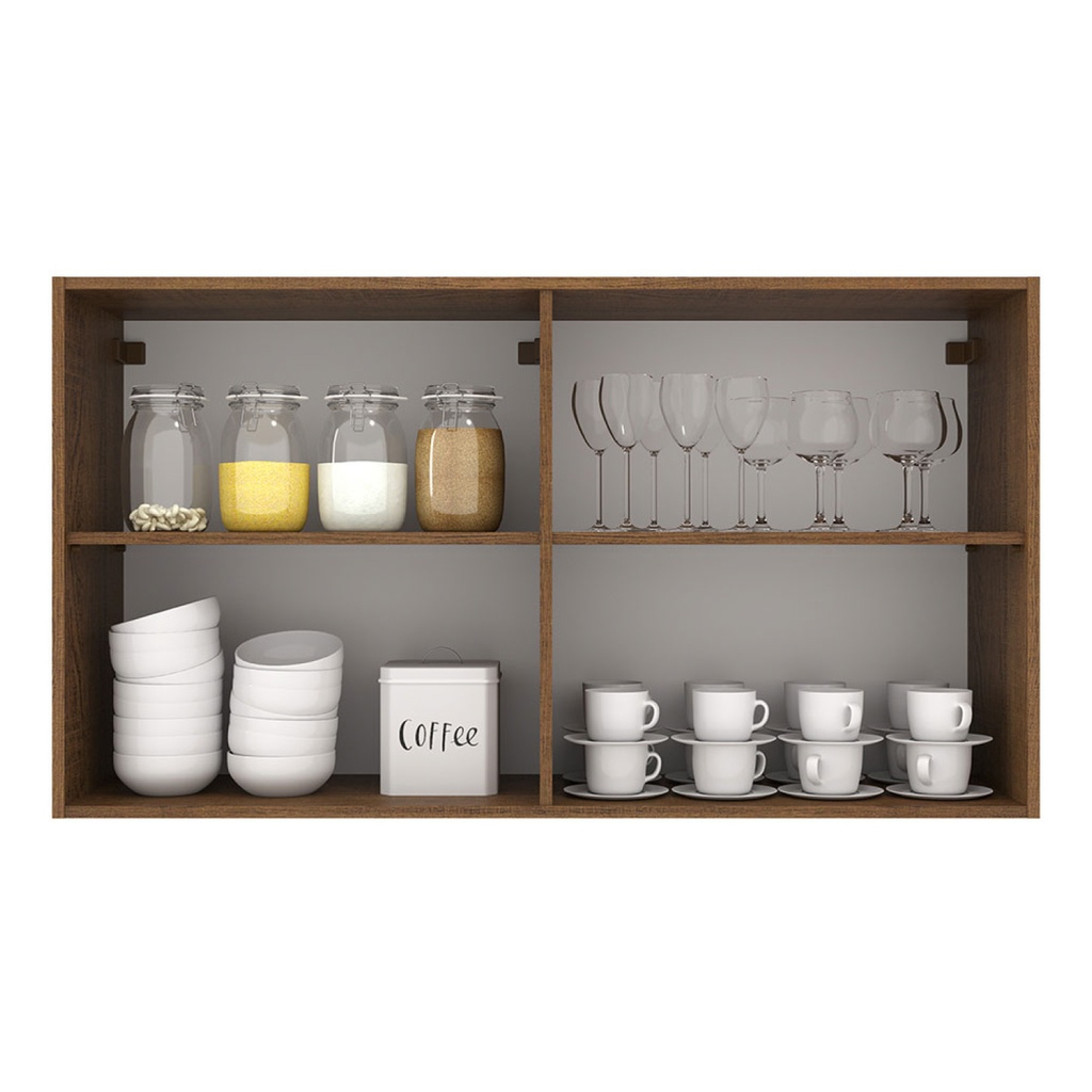 Aéreo cocina Agata gris 2 puertas 120cm