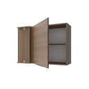 Aéreo esquinero Stella café 1 puerta 94cm