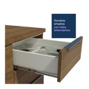 Base cocina Stella café 2 puertas 3 cajones 120cm