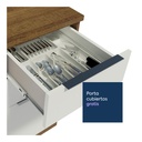 Base cocina Stella blanco 2 puertas 3 cajones 120cm