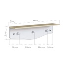 Repisa infantil con perchero Encanto