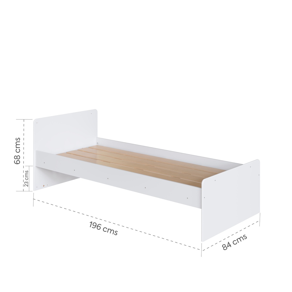 Cama Cuna Multifuncional sin auxiliar blanco