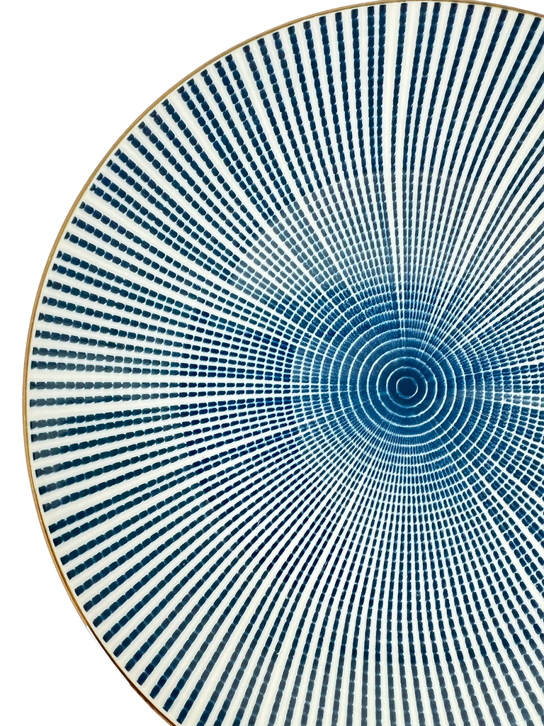 Plato bajo rayas 17,8cm