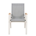 Juego comedor terraza 6 sillas Erie champagne