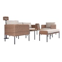 Juego living terraza Siena 7 pzas