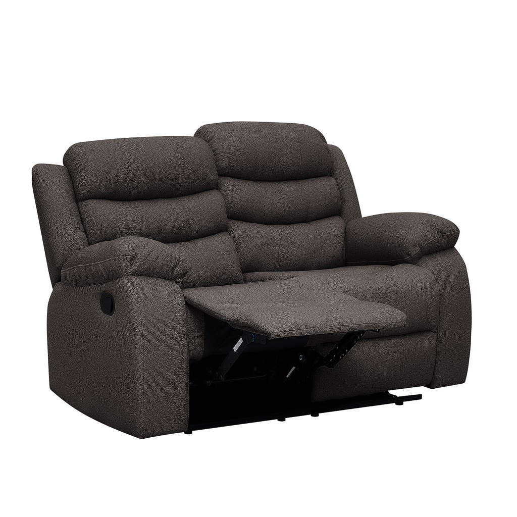 Sofá reclinable 2 cuerpos Boston café 