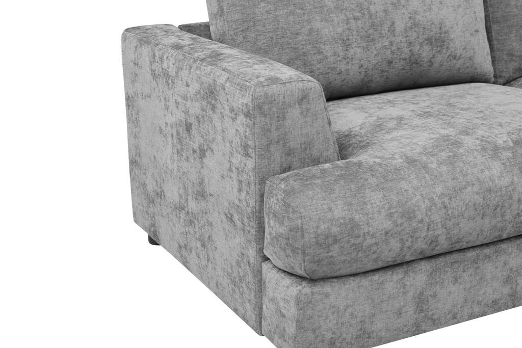 Sofá seccional derecho Saona gris