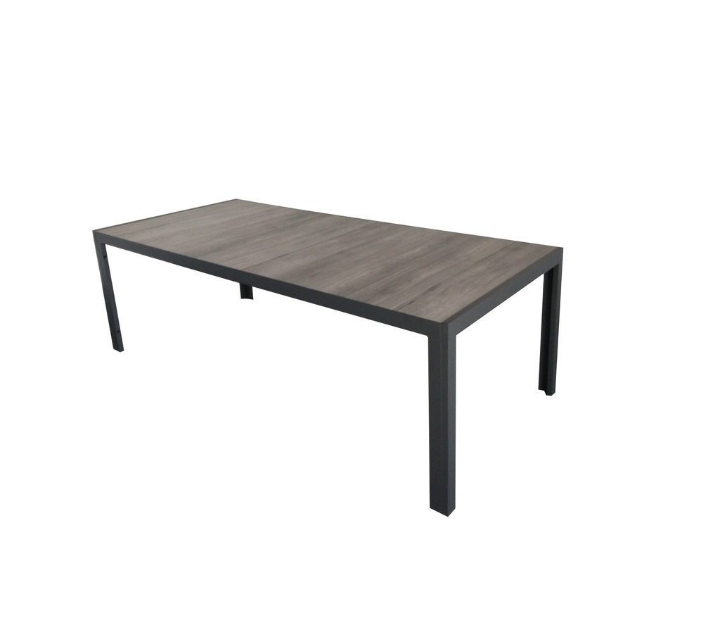 Mesa terraza Lazio cerámica gris 165cm