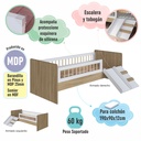 Cama Affeto c/colchón Supreme D23 1 plaza