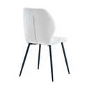 Juego comedor Khissa B  4 sillas Aziza gris claro