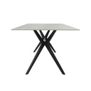 Mesa comedor 6 puestos Akila gris mate