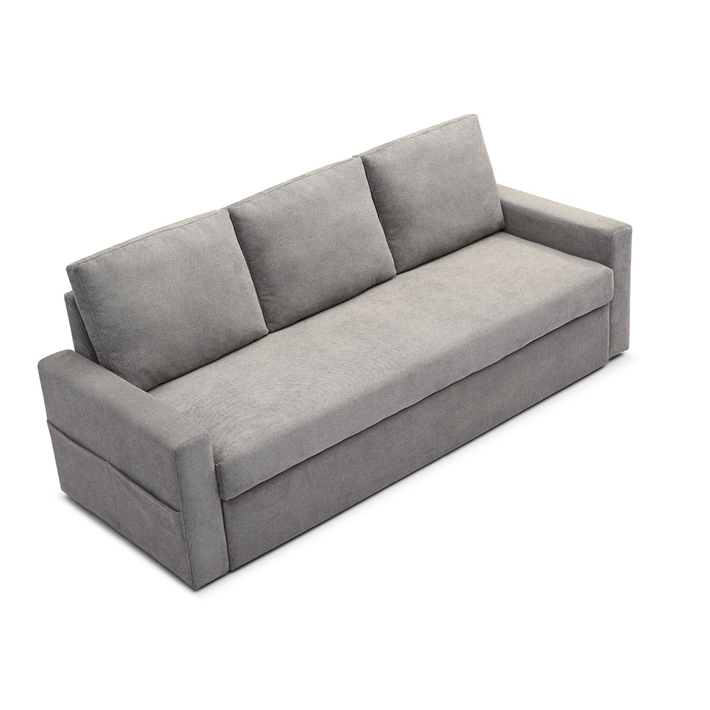 Sofá cama 3 cuerpos Amberes gris claro