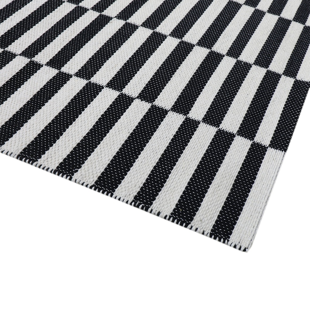 Alfombra 120x180cm Rila blanco/negro