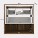 Vanitorio Gael + Lavamanos + Espejo Delta