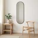 Espejo ovalado 40x120cm Pill negro 