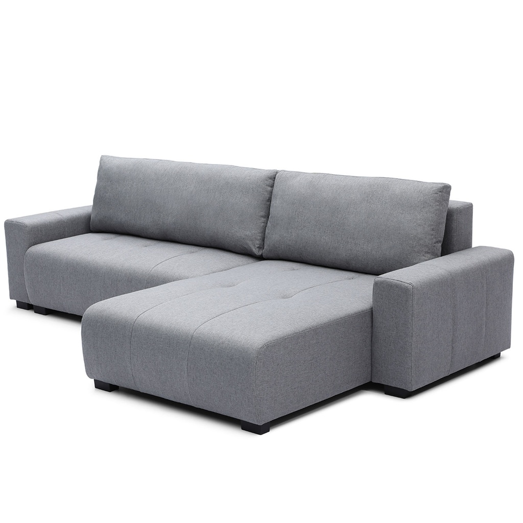 Sofa cama reversible seccional Essen gris claro
