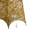 Figura navideña 90cm 30 luces LED árbol cuadrado champán