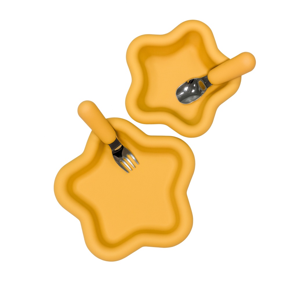 Juego de comida infatil estrella 4 piezas