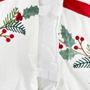 Base árbol navidad 120cm crudo flores