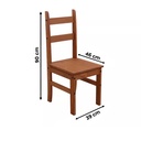 Juego Comedor 6 Sillas Lucía Café