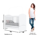 Cuna 3 en 1 Bala De Menta Blanco