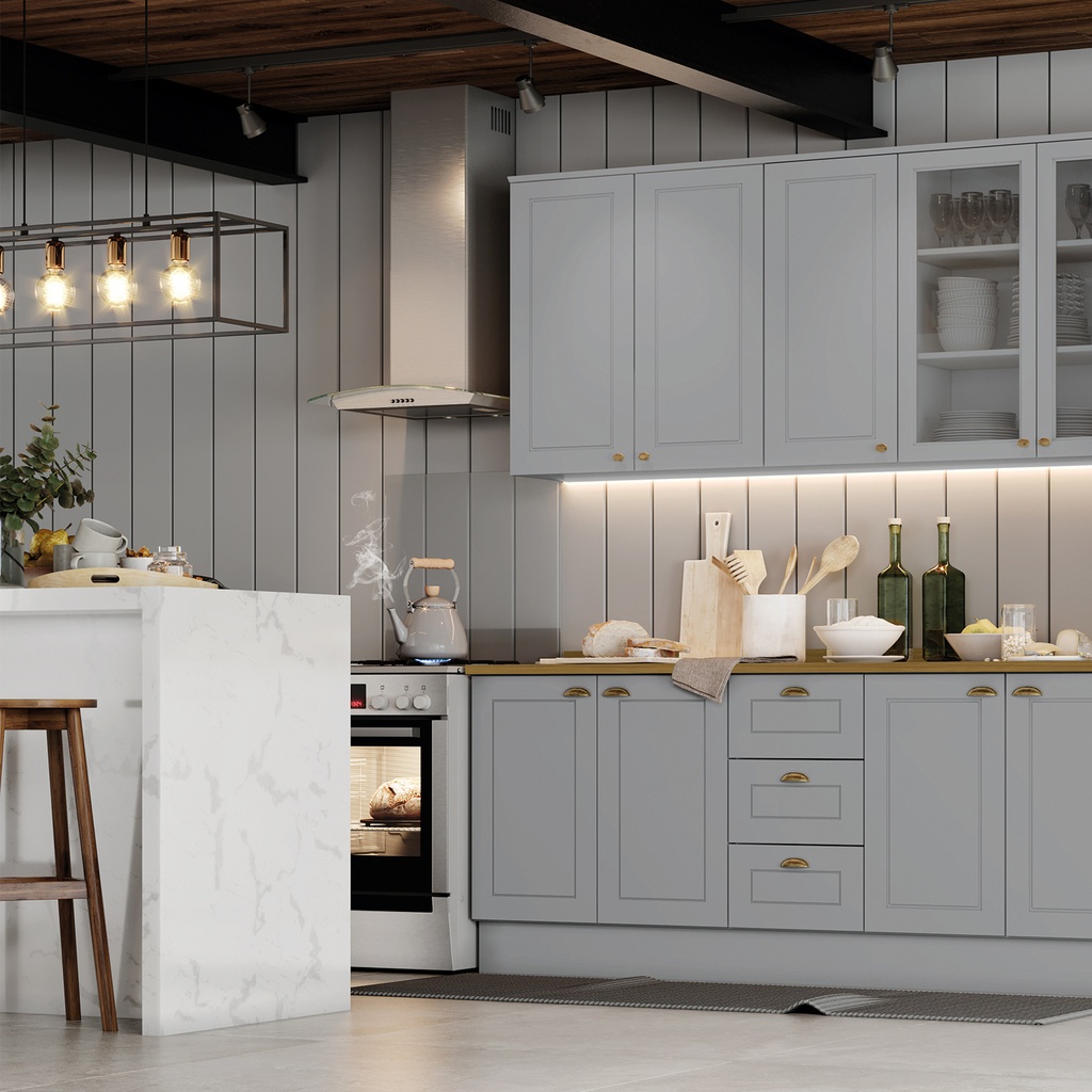 Aéreo cocina Americana gris 120cm