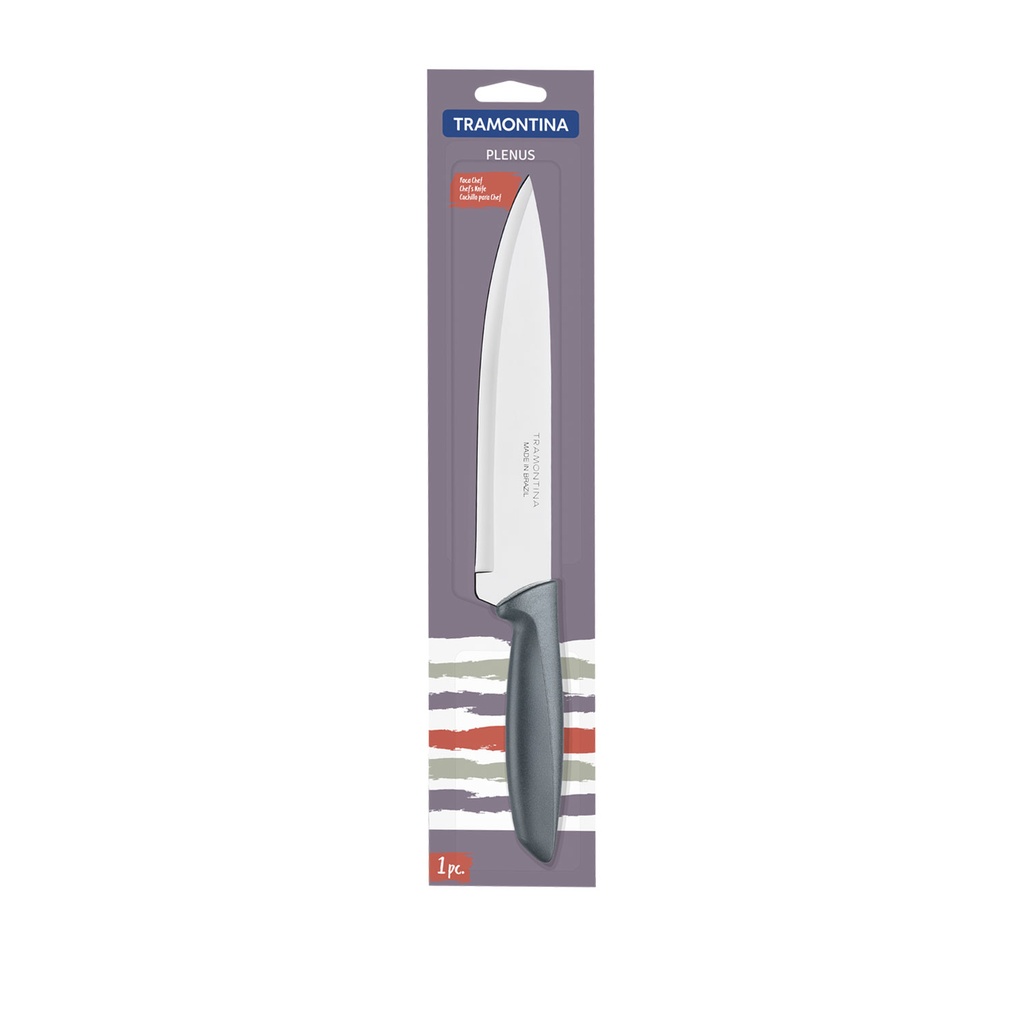 Cuchillo chef 8" gris