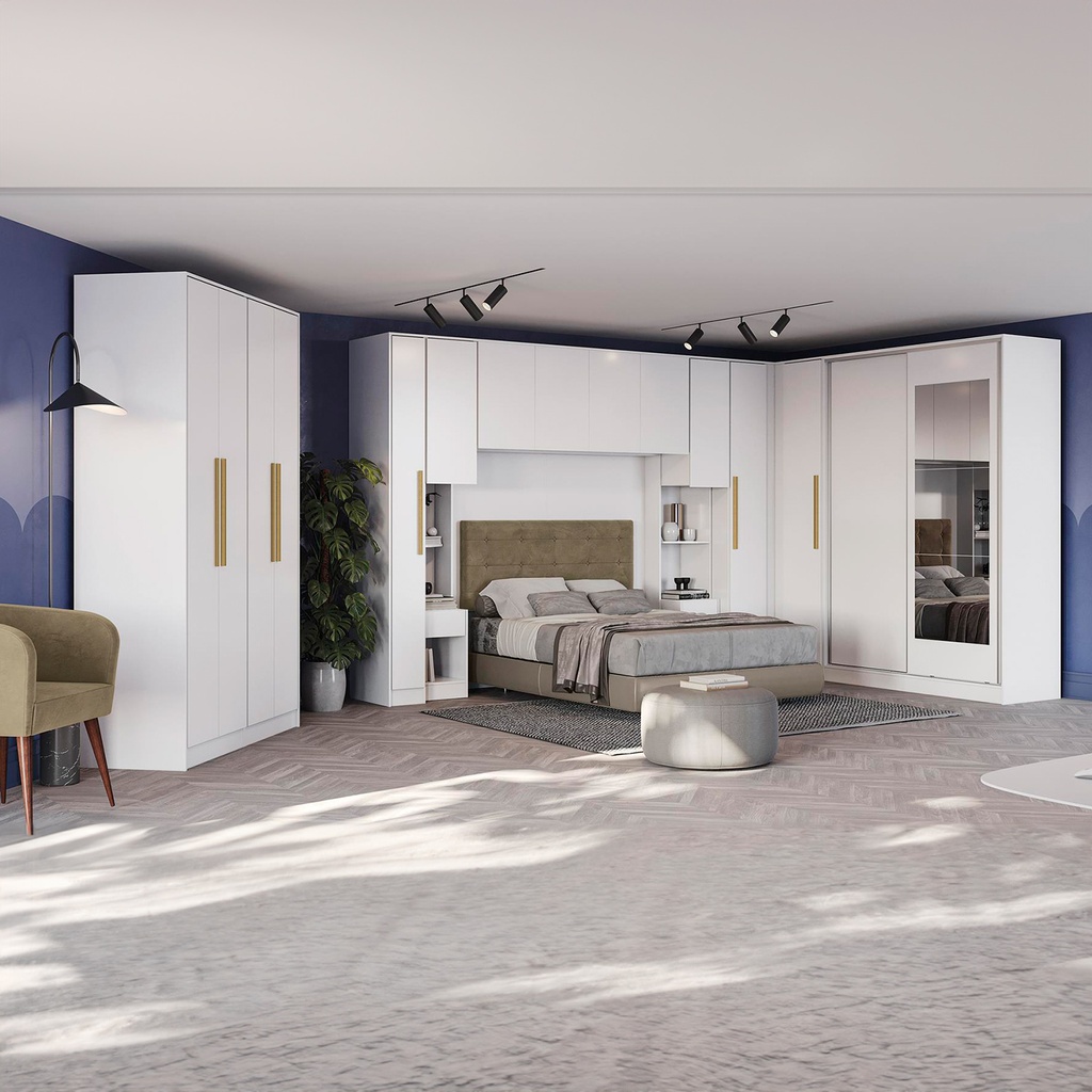 Closet modular esquinero 1 puerta 100cm