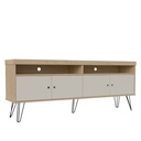 Rack TV Liberty café-blanco