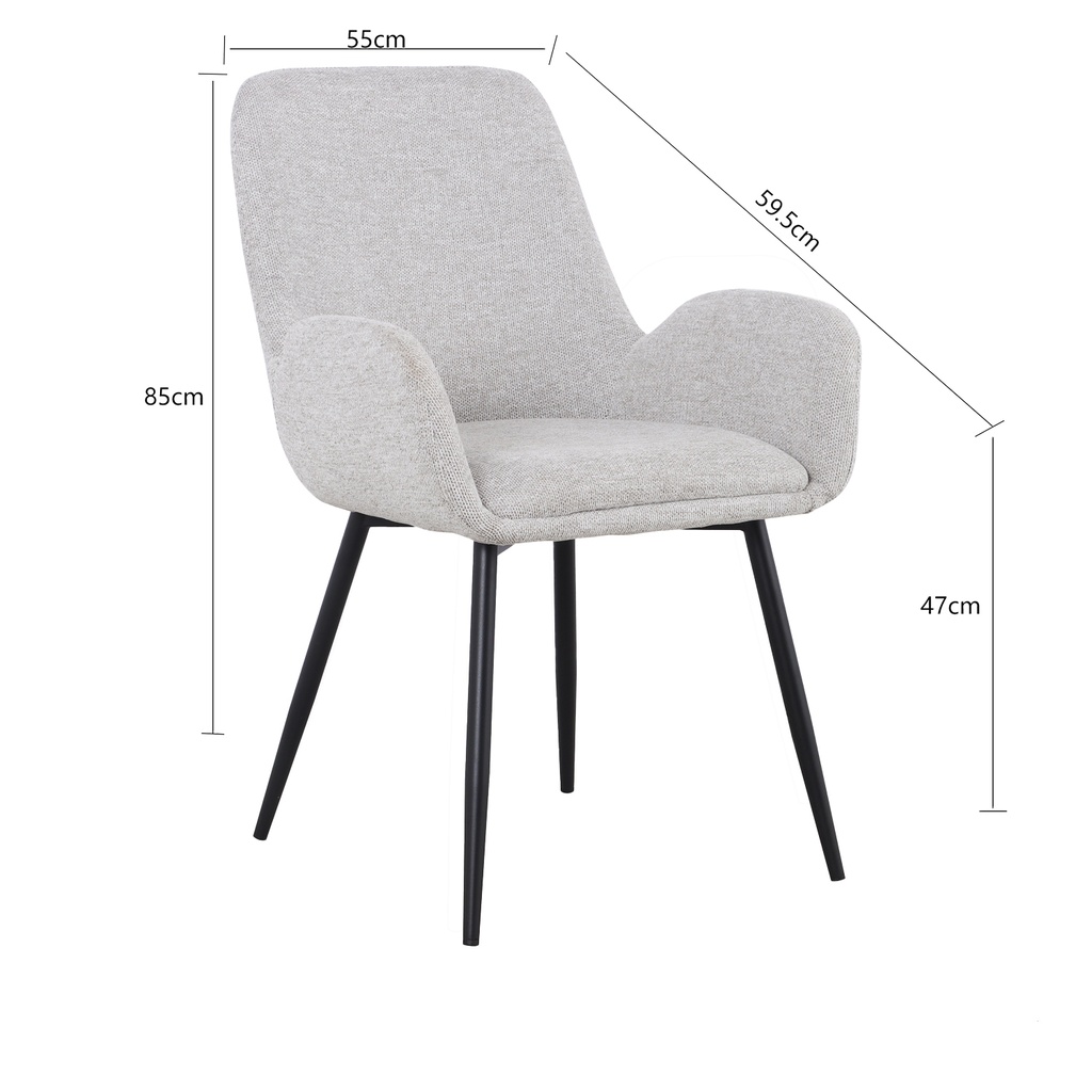 Silla comedor Palena gris claro