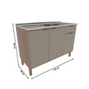 Base Cocina Louise 3 Puertas 120cm