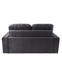 Sofá cama Bharu gris oscuro