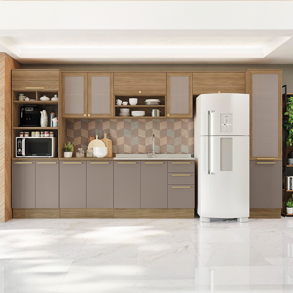 Base cocina Botanic verde 2 puertas 120cm