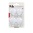 Set 4 ganchos adh. Blanco