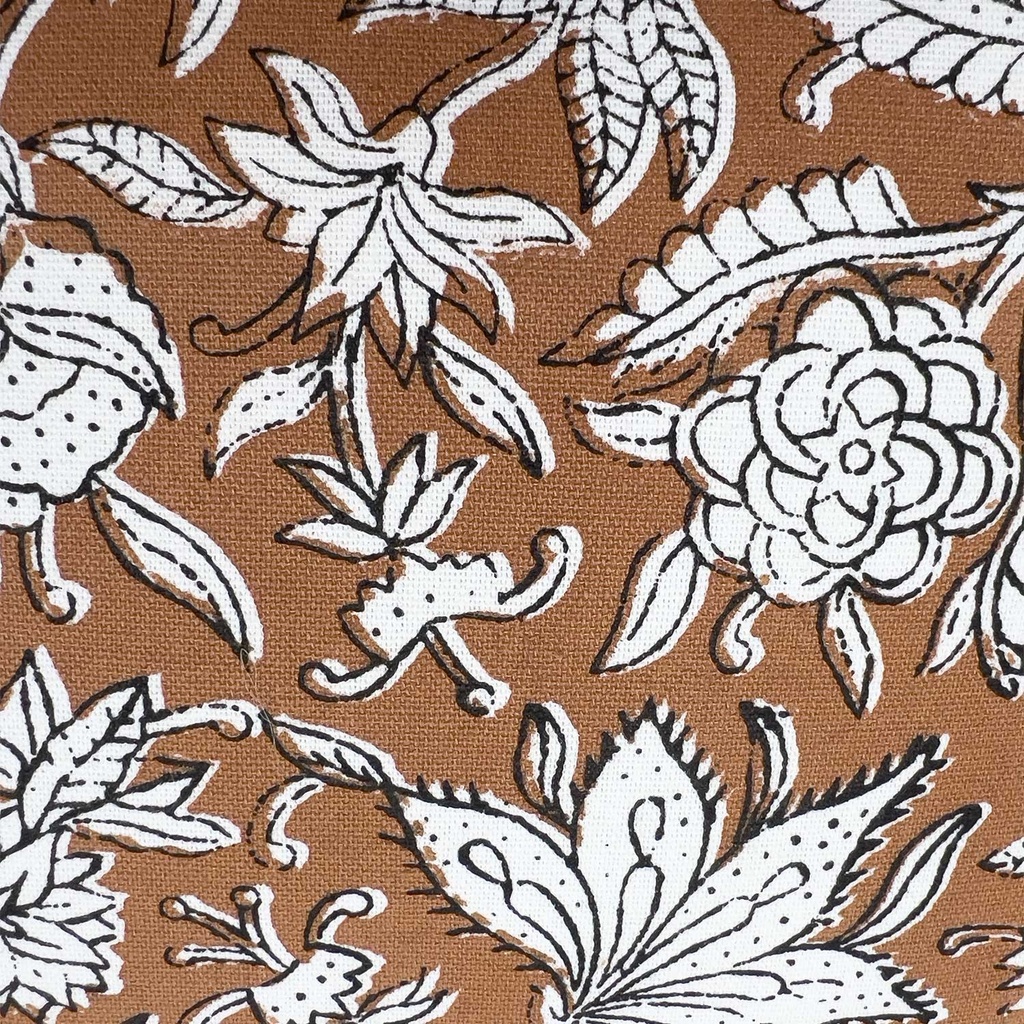 Cojín print flor ocre 30x50cm