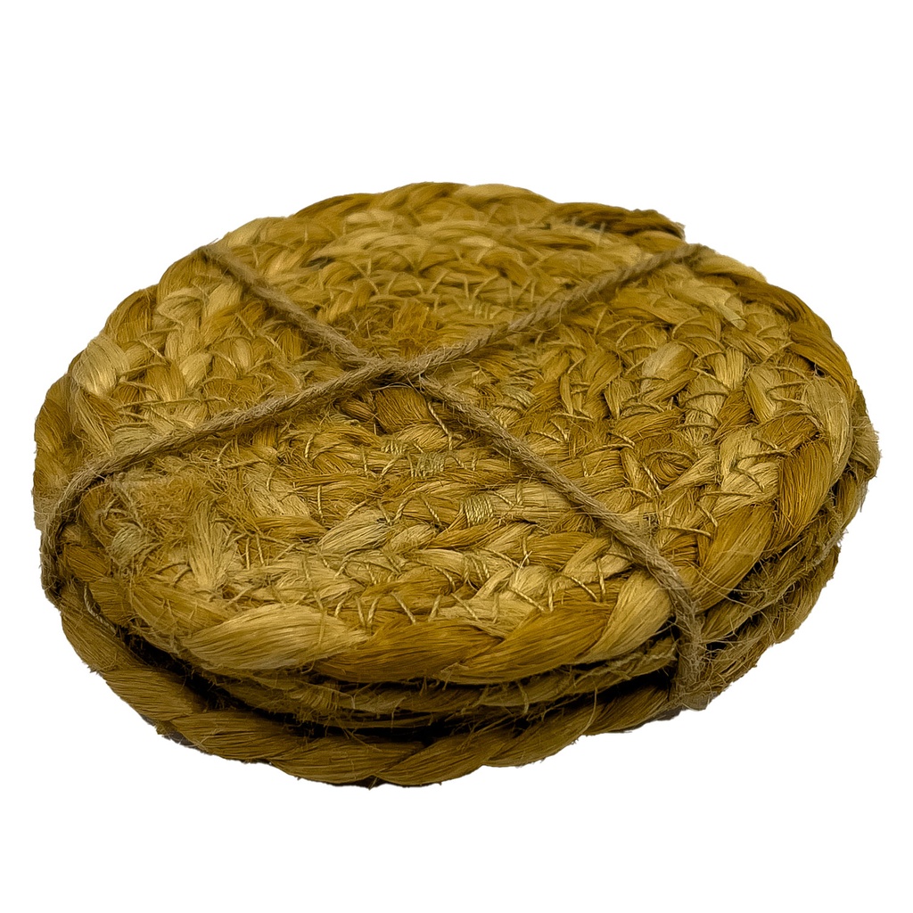 Set 4 posavasos yute 10x10cm