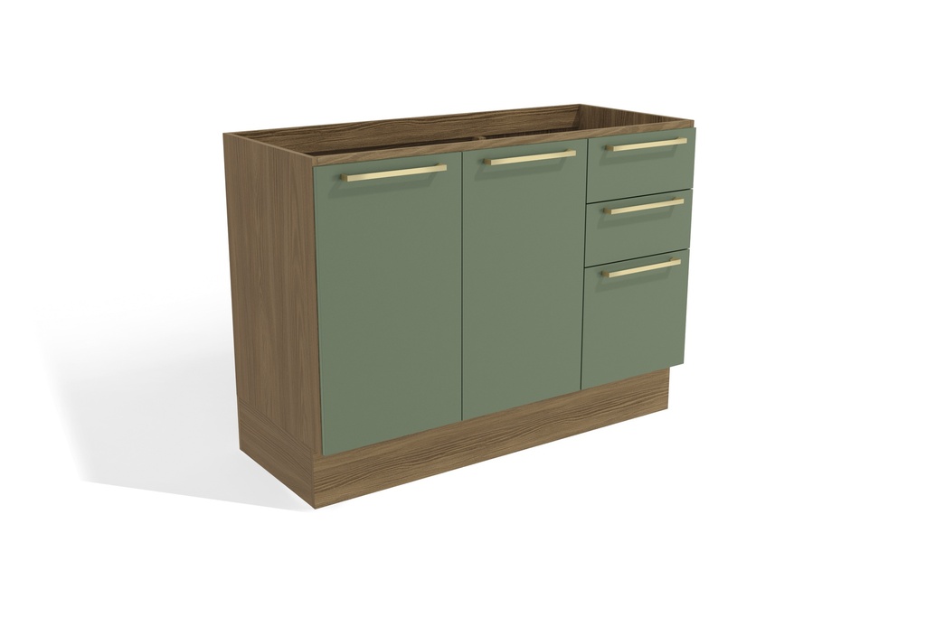 Base cocina Botanic verde 2 puertas 120cm